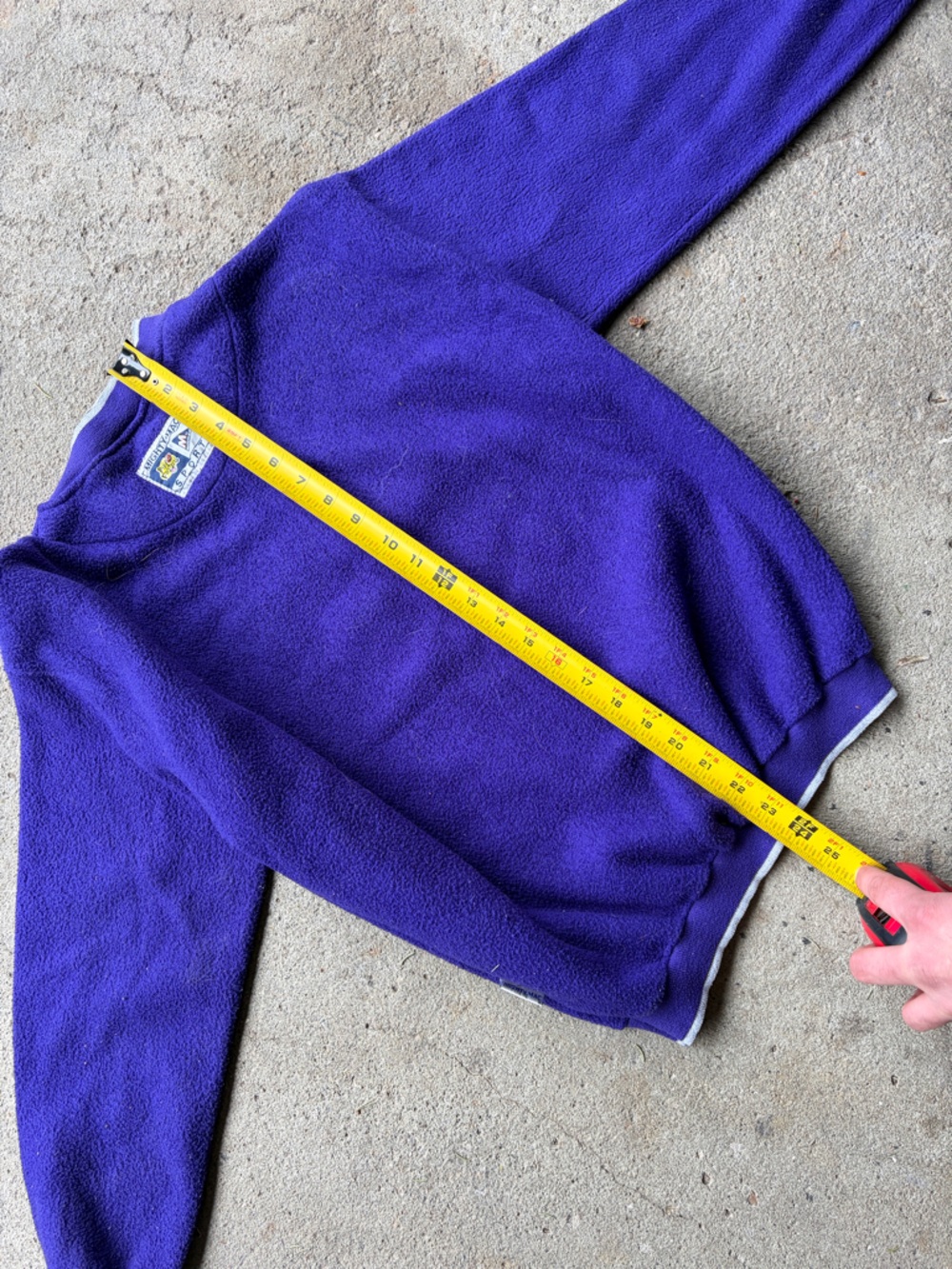 Minnesota Vikings 90s Vintage Cotton Purple Crewneck Sweatshirt Medium - Picture 10 of 11